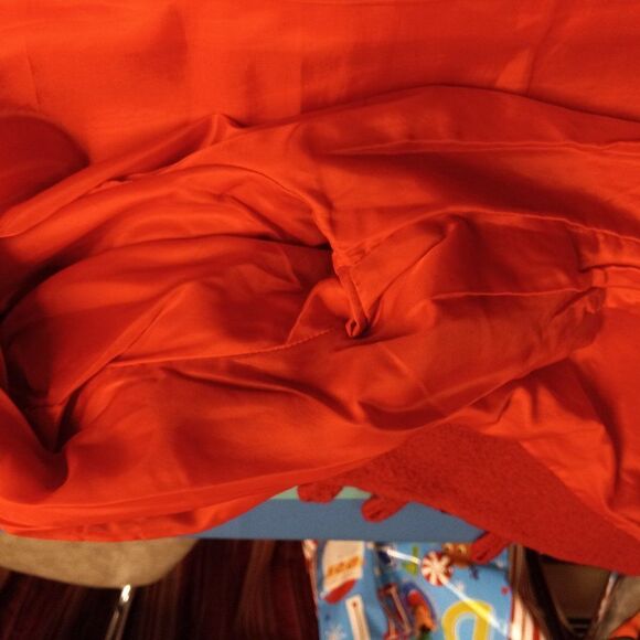 Carson Red Boiled Wool Artisan Multi-Size/Design Buttons Women's Large Jacket - Picture 10 of 14